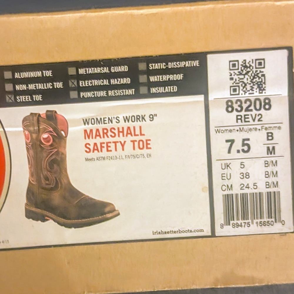 Irish Setter Women's Marshall Safety Toe Boots - Brown